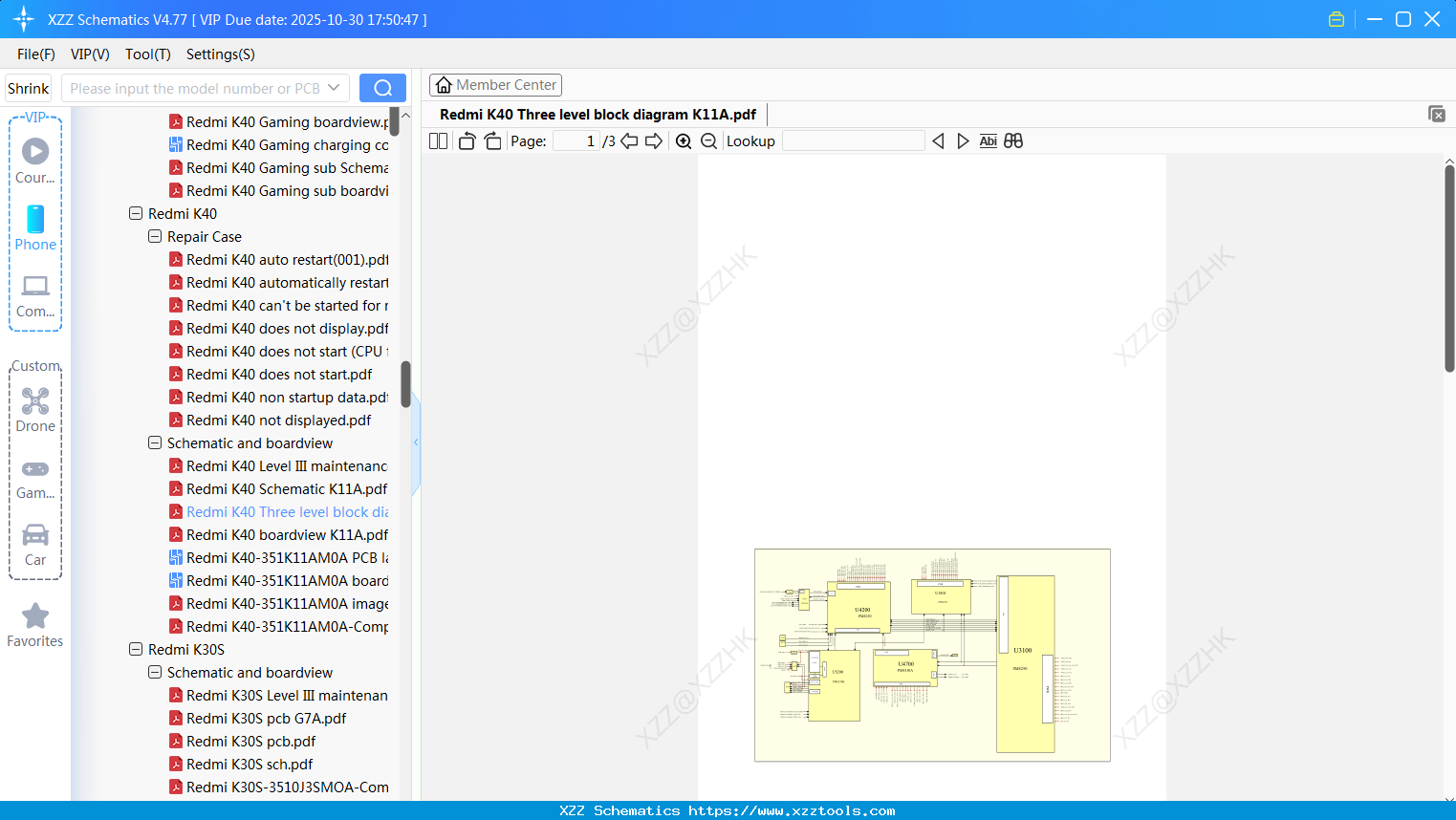 Xiaomi Redmi K40 Three Level Block Diagram K11A